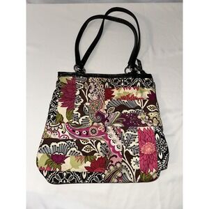 Vera Bradley Medley Patchwork Floral Shoulder Bag Tote